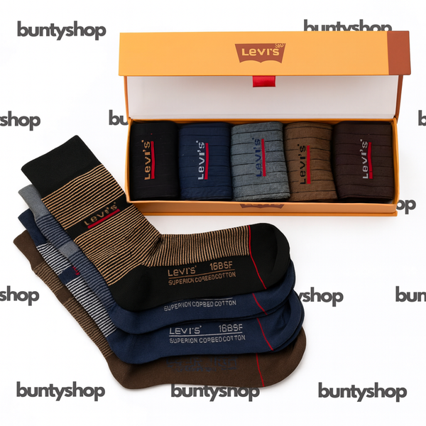 Multi Pattern Formal Dress Socks Pack of 5 (LV)