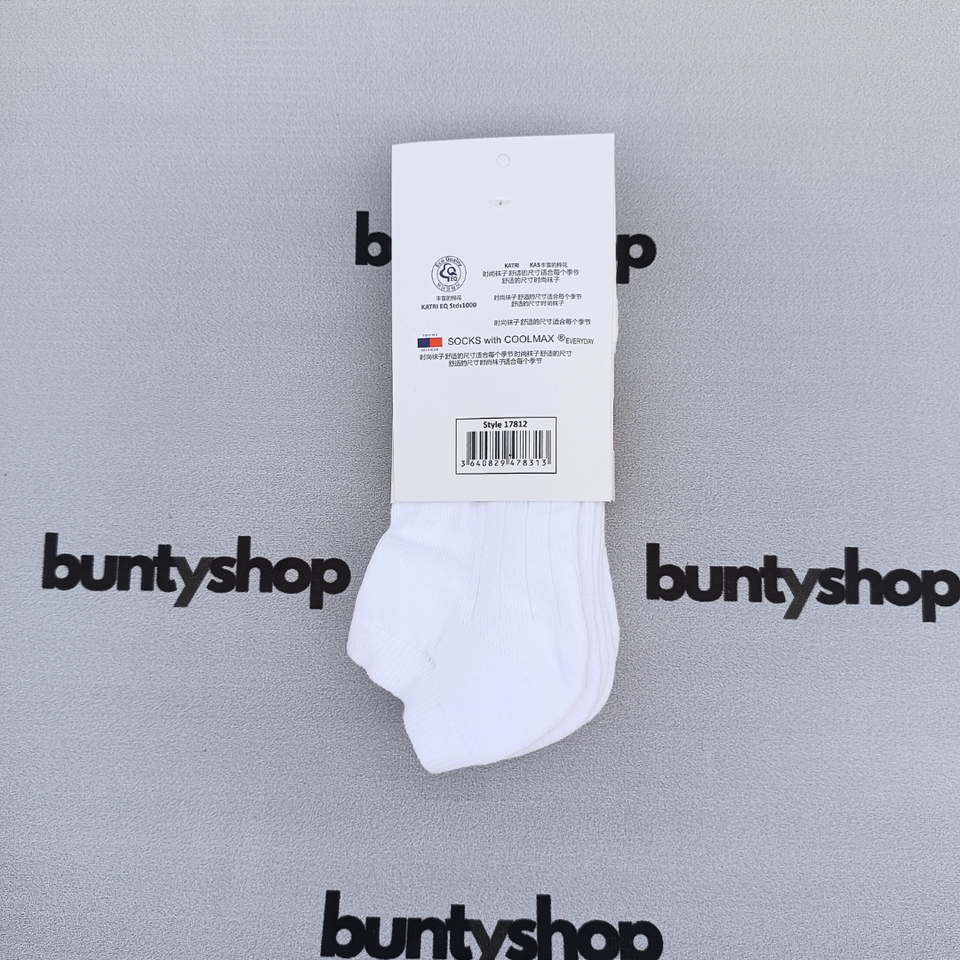 Sports Terry White Ankle Socks Pack of 3