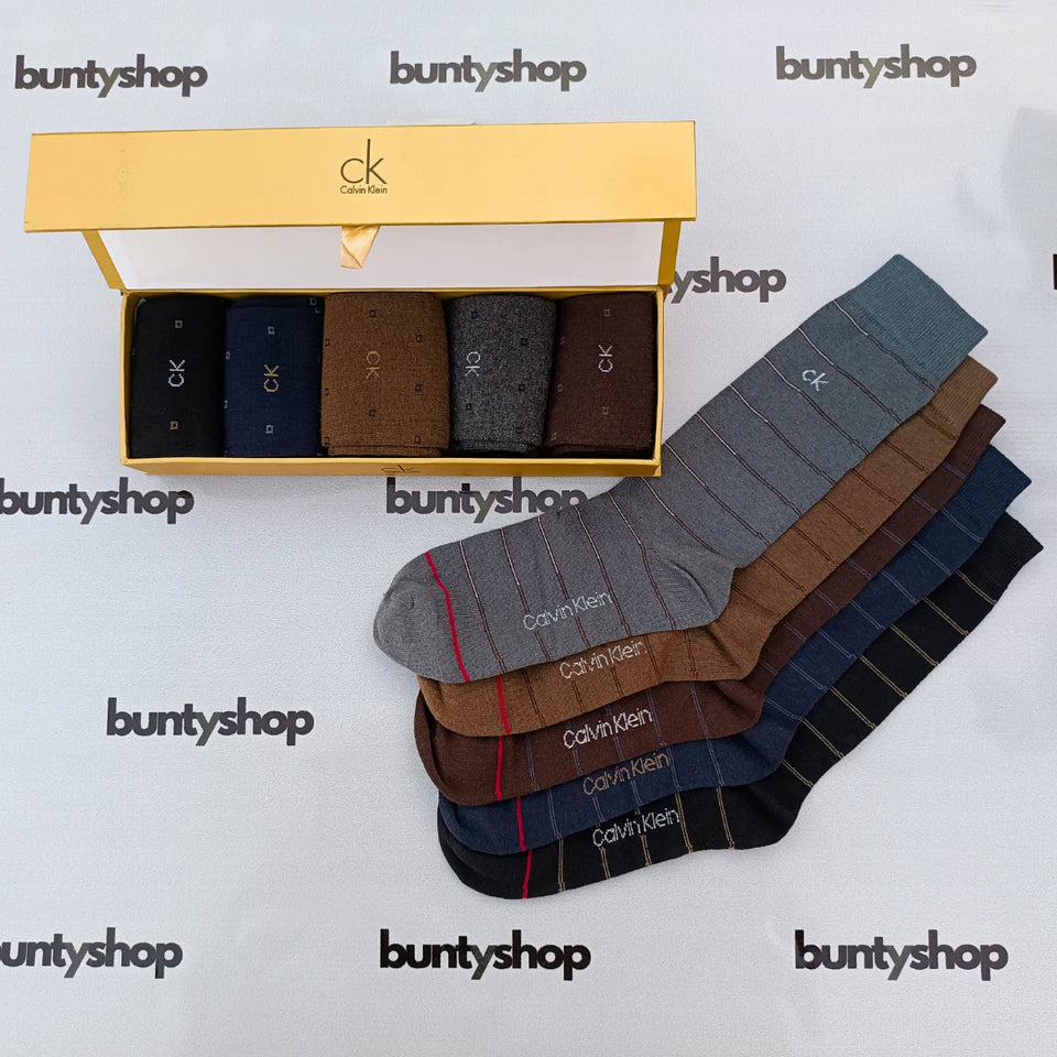 Combed Cotton Formal Dress Socks Pack of 5 C-K